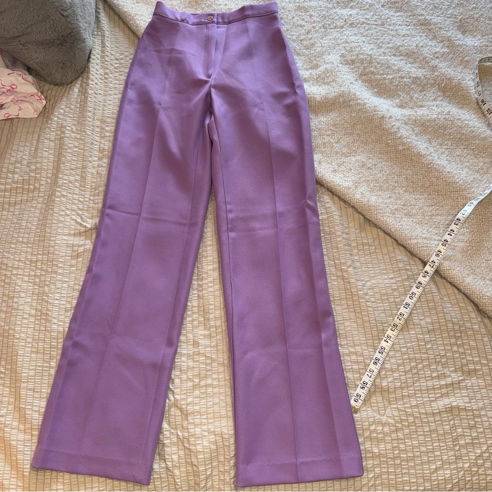 Purple Vintage Polyester Pants small